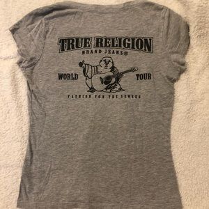 True religion logo tee shirt
